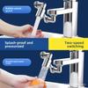 Mechanischer Arm Universeller Wasserhahnverlängerer Waschbecken, Multifunktionaler Vollkupfer Drehbarer Haarwaschhahn, Verlängerter Universeller Wasserhahn