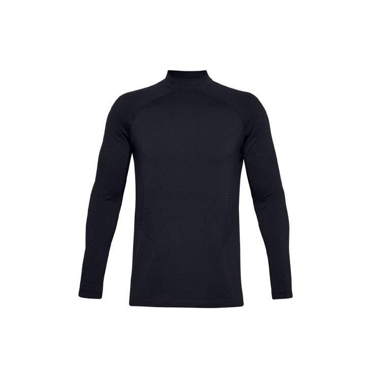 Under Armour RUSH ColdGear Seamless Mock Black Men s 1356607-001 XXL