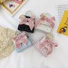 Adorable Pearl Mini Handbag For Kids Fashionable Winter Bow Decorated Coin Purse