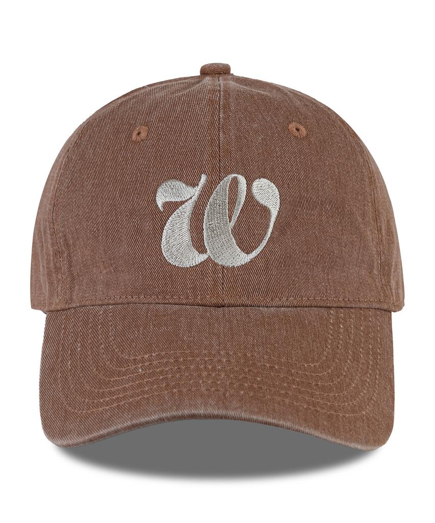 Wig W Script Pigment Ball Cap - Red Brown