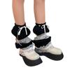 Women's Lace Ruffle Frilly Leg Warmer Knit Leg Sleeve Students Girls Foot Covers