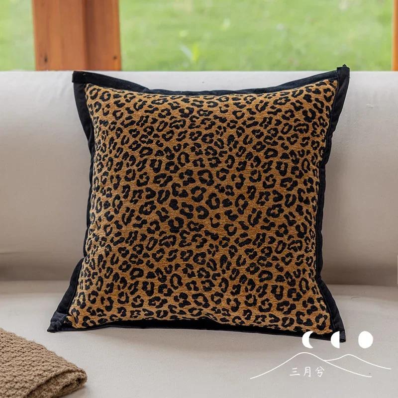 Light Luxury Sofa Pillow Cover New Chinese Modern Minimalist Model Room Decoration Pillow Backrest Headboard Cushion Cover