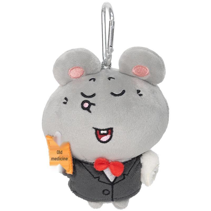 Meiji Rat Plush Keychain: Adorable Pendant & Bag Charm Gift