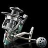 Upgraded Long-distance Casting Anchor Fishing Reel Snake-shaped All Metal Fishing Wheel 4.0:1/5.2:1 Cast Wheel Anchor Fish Spinning Wheel Lure Reel