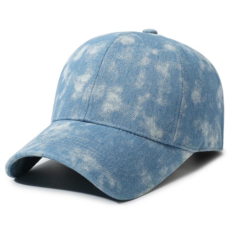 Washed Denim Baseball Cap Men'S Retro Retro Checkerboard Cap Hip Hop Trend Hat