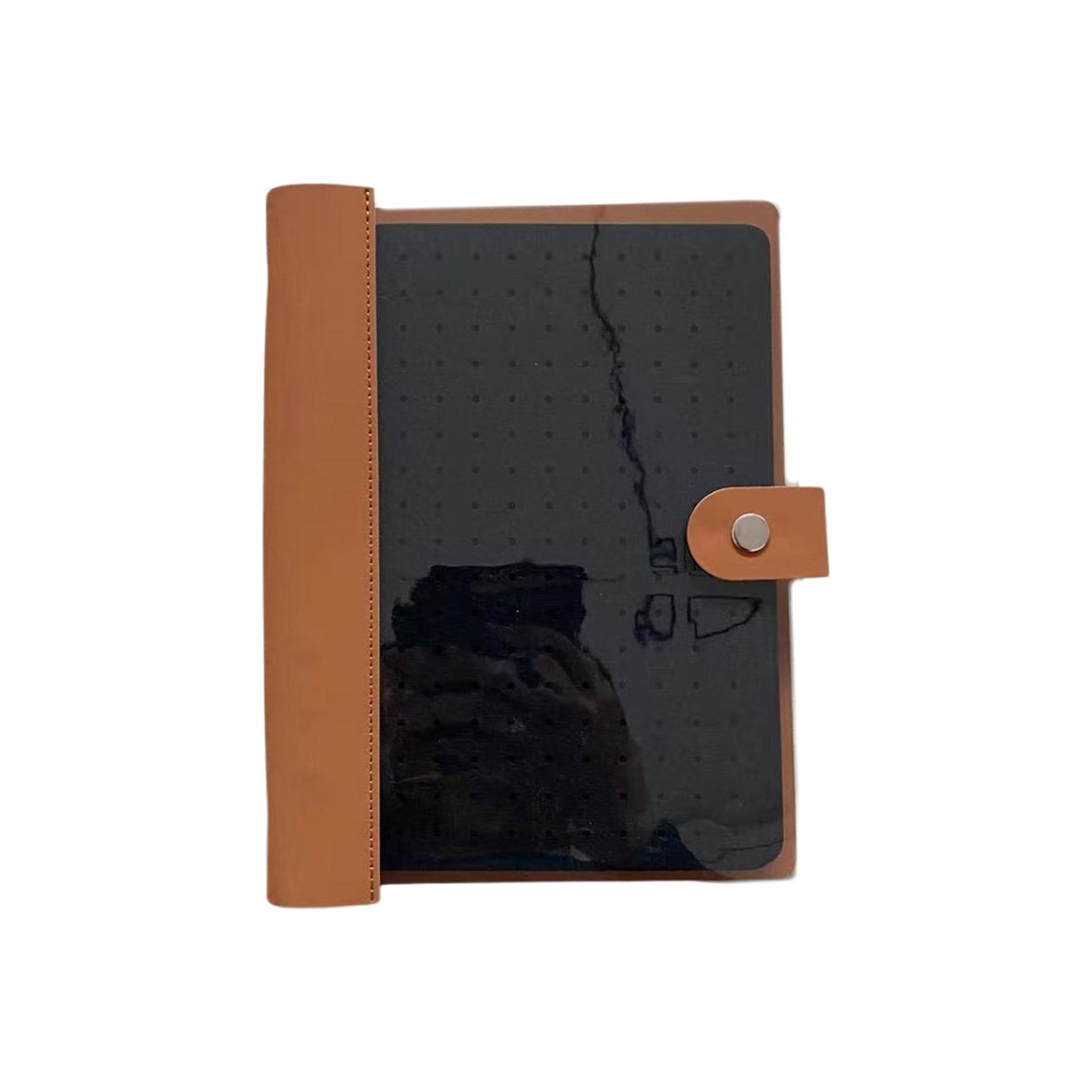 

Практичный 8-страничный альбом для коллекции значков, легко носить, органайзер для демонстрации, альбом для хранения значков для любителей значков и ювелирных изделий кофейный