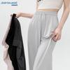 JEANSWEST Women's Loose Wide-Leg Ice Silk Sun Protection Drawstring Pants