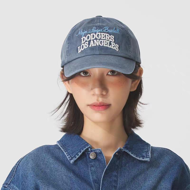 MLB Cotton Baseball Caps Unisex Marine Blue Fashion 3ACPV185N-07NYP