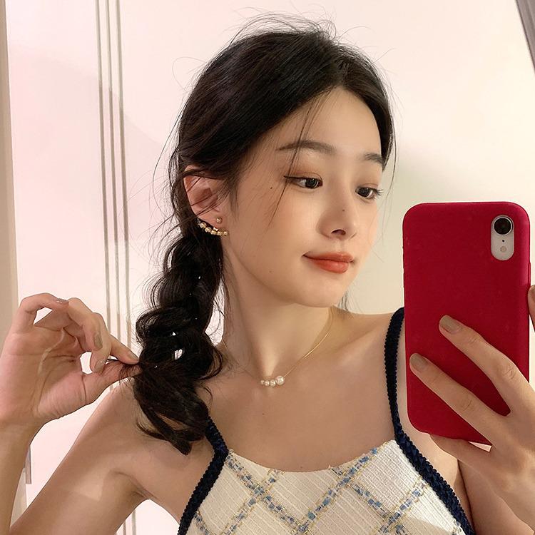 Wang Ziwen Stil High-End Leichter Luxus Ohrringe - 2024 Trendiges Nischen-Design für Frauen