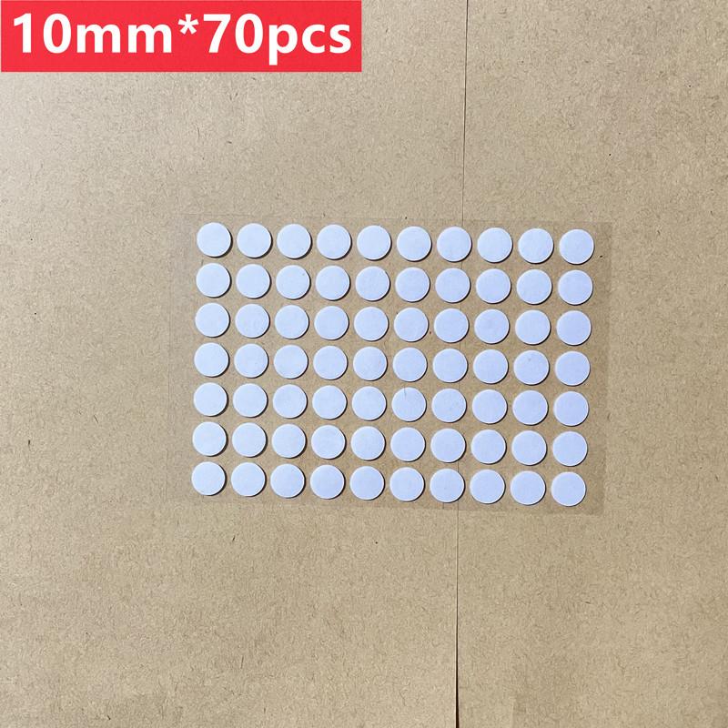 

70Pcs 10/15/20mm Transparent Sticky Dots Self Adhesive Hook Loop Fastener Tape Glue No Trace Nano Waterproof Adhesive Sticker