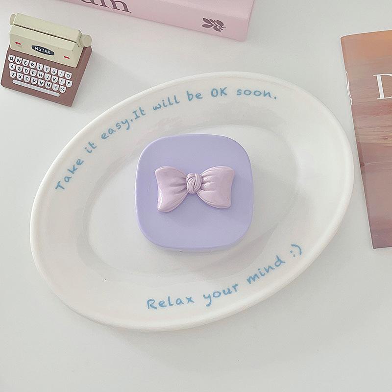 Effen Kleur Meisjes Contactlenzen Box Lens Case Vrouwen Draagbare Leuke Brillenkoker Houder Ogen Care Tools Kit Set Container
