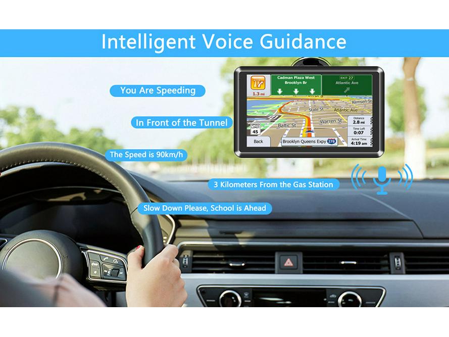 5-Inch Portable Car GPS Navigator with 8G HD Maps for Europe & US, Universal for Car & Truck, Includes FM.
