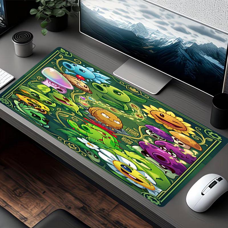 Plants VS Zombies Print Mouse Pad, for Keyboard Pad Laptop PC Mat for Office Home Use, Desk Decor, Perfect Birthday Gift for Gamers