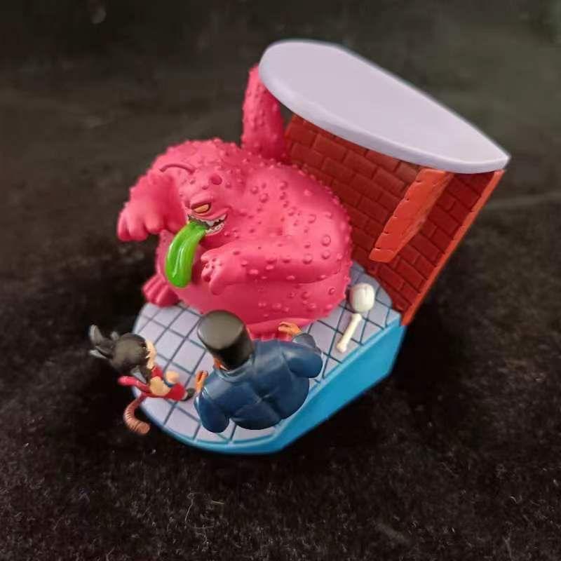 8cm Amine Drogan Boll Son Gocool Vs Buyou Figurine Red Ribbon Army Figure Pvc Action Figures Gk Statue Collection Model Toys Gifts