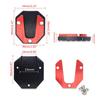 LF# Universal Enlarged Base Aluminium Alloy Kickstand Pad for Motorbike Scooter