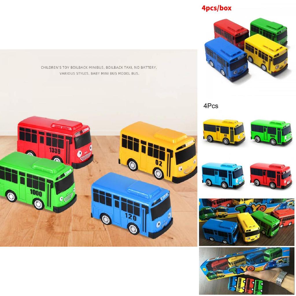 High-quality Mini Bus In Nine Colors With Working Doors Educational Toy Set