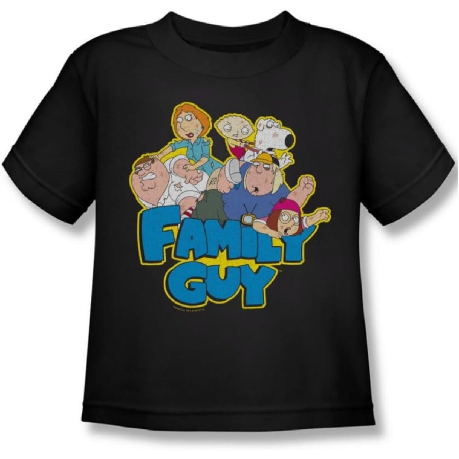 

Family Guy - Juvenile T-Shirt Family Fight, Size 7, Black XXXXXL різнокольоровий