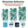 Tropical Leaf Print Beach Towel Oversize Resort Bathing Towel Summer Jungle Vacation Decor 80x160cm Exotism
