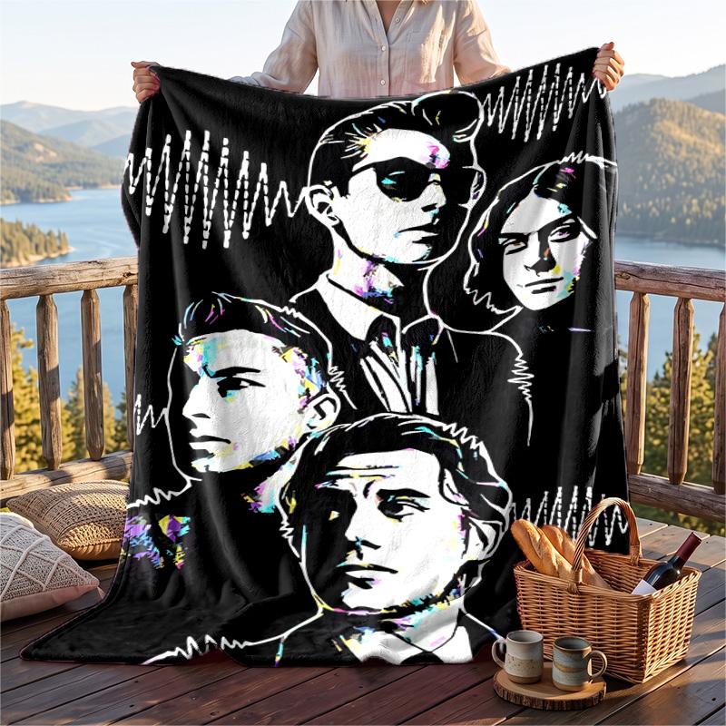 Warm Flannel Throw Blanket,Arctic Monkeys Lightweight Cozy Blanket For Bed Sofa And Daily Use