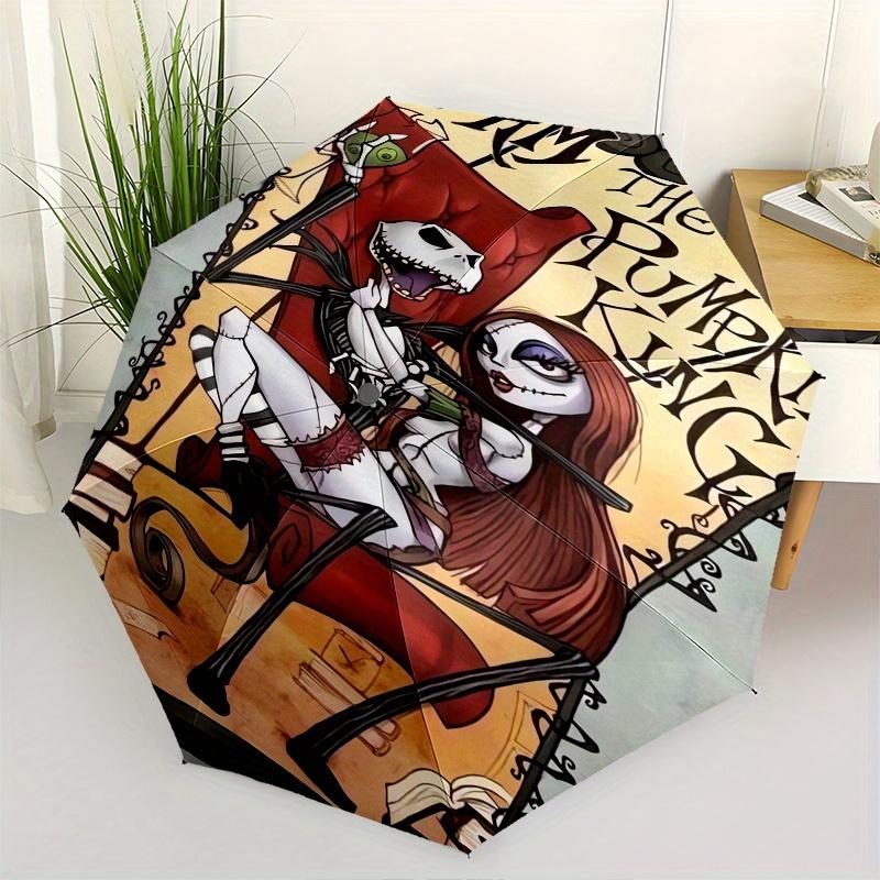 

Pumpkin KingSally Automatic Umbrella - Tri-fold Portable Umbrella, Best Holiday Gift for Men and Women, Durable Iron Frame, Playful Design,