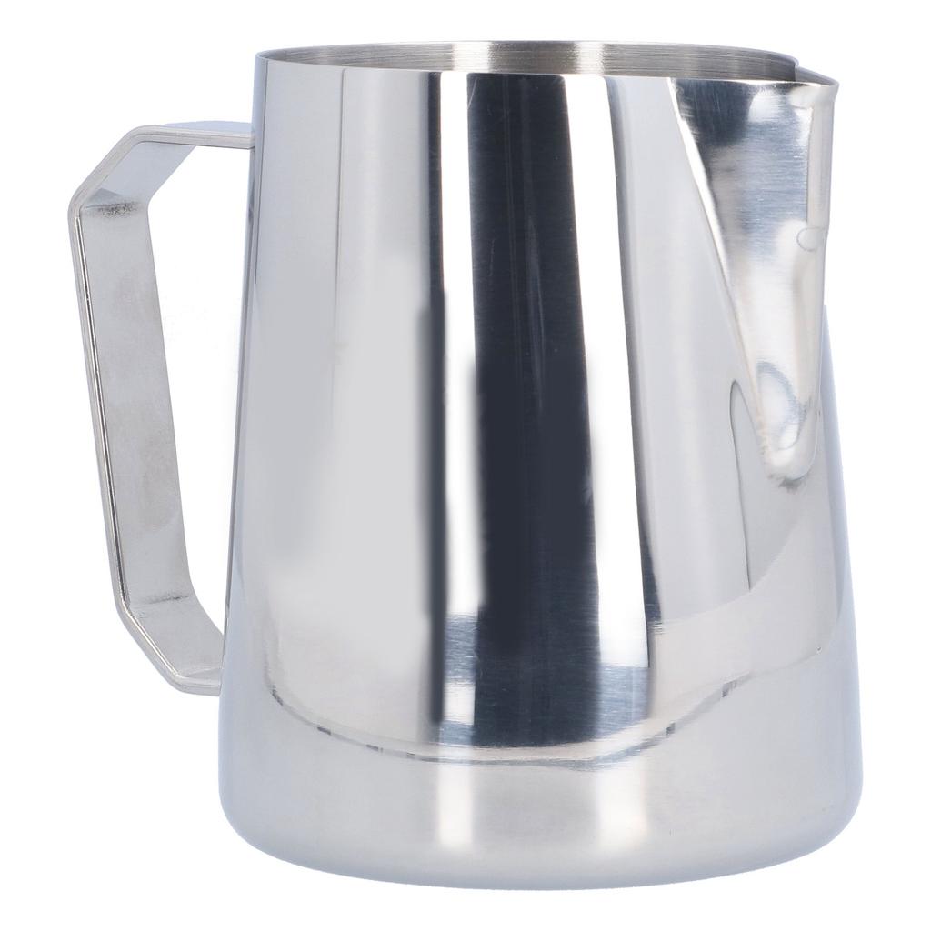 Milk Frothing Pitcher Stainless Steel 600ML Steaming Pitcher for Milk Frother   Arts(600ml;with  : )