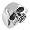 Wholesale Skull Biker Ring Stainless Steel Jewelry Classic Punk Silver Color Black Gold Biker Skull Ring Men Women Kids SWR0036A