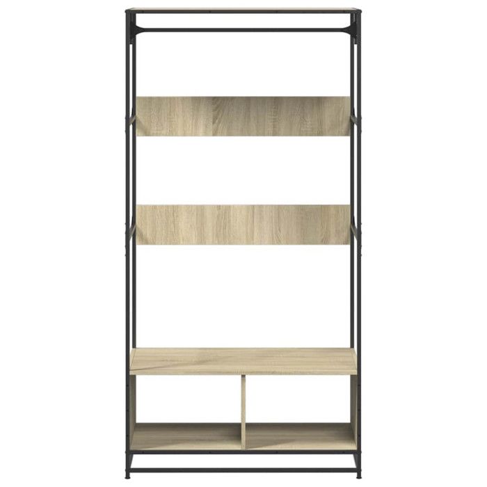 VidaXL Armoire chêne sonoma 90x50x180 cm bois d'ingénierie, armoire de rangement, organisateur de garde-robe, armoire, 849295