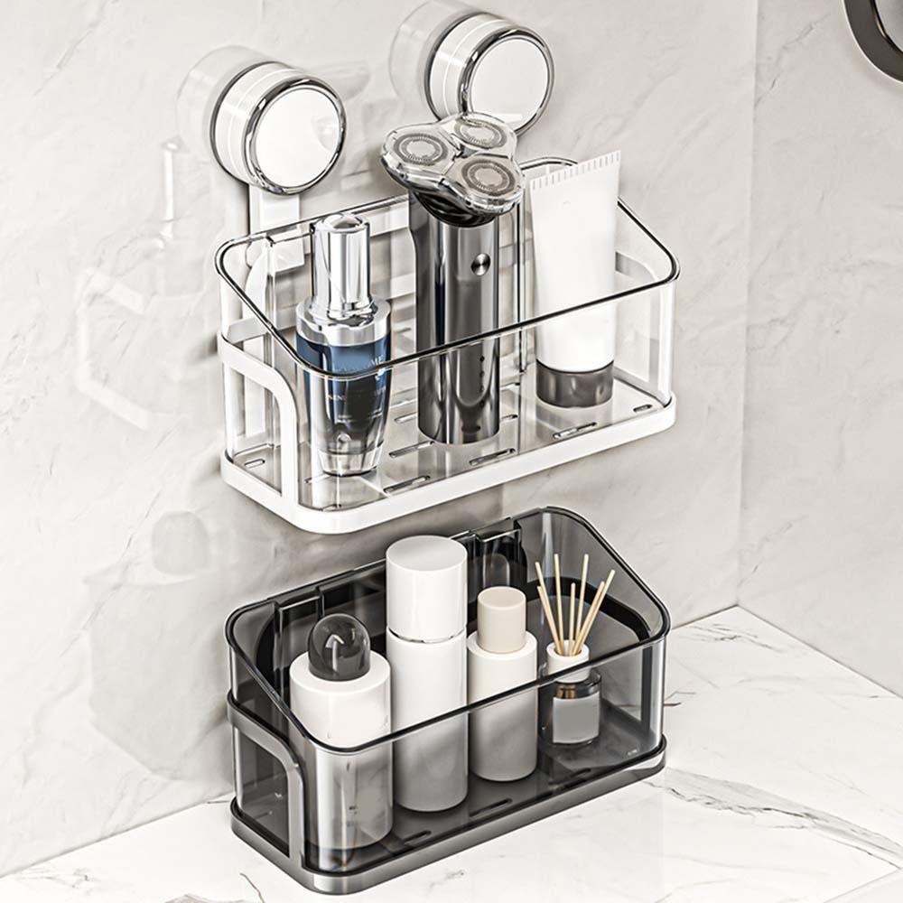 Wall Mounted Spice Rack Removable Shower Shelf Multifunctional Vegetables Fruits Holder Restroom