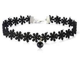 Pop Hollow Black Leather Velvet Choker Necklace Layer Jewelry Goth Necklace for Women Choker Collarbones Necklace