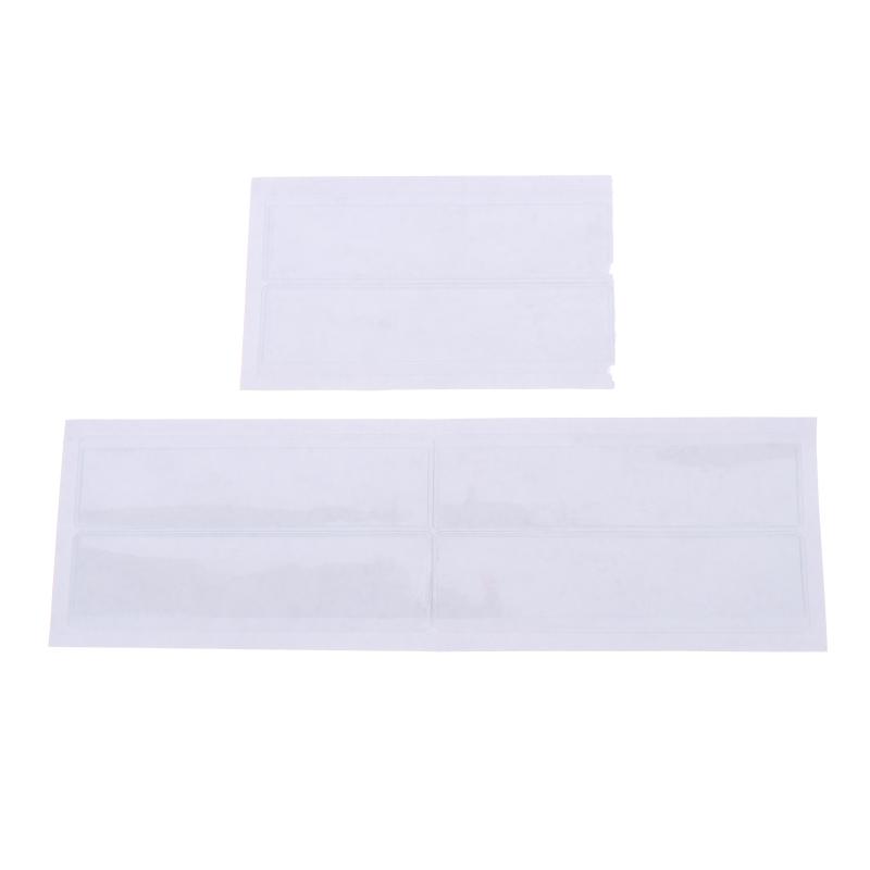 10Pcs Clear Self-Adhesive PVC Shelf Tag Pockets Removable Label Holders for Home Drawer Closet Organizing