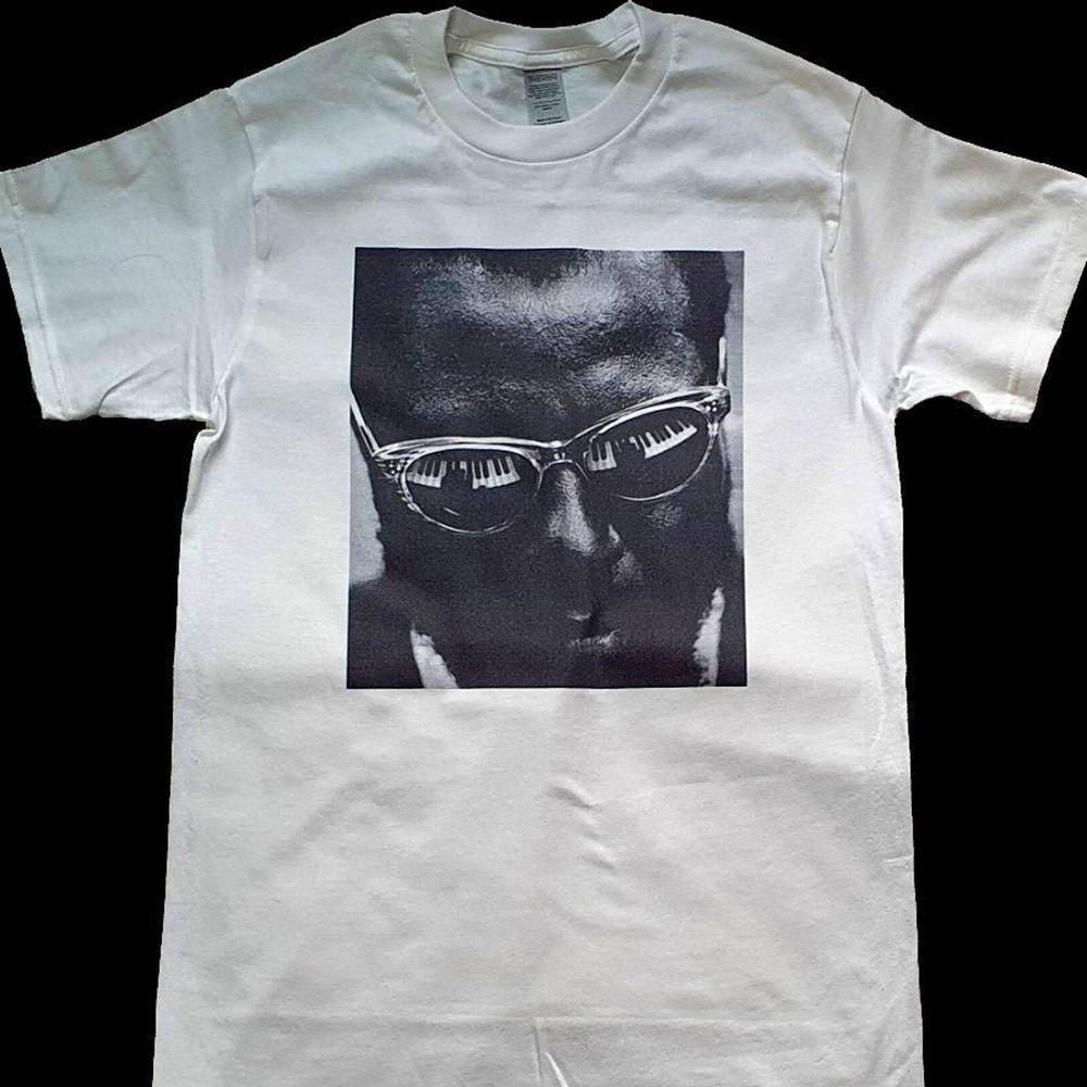 

Белая футболка Thelonious Monk размеры в наличии S-5XL Унисекс футболка XXXXL