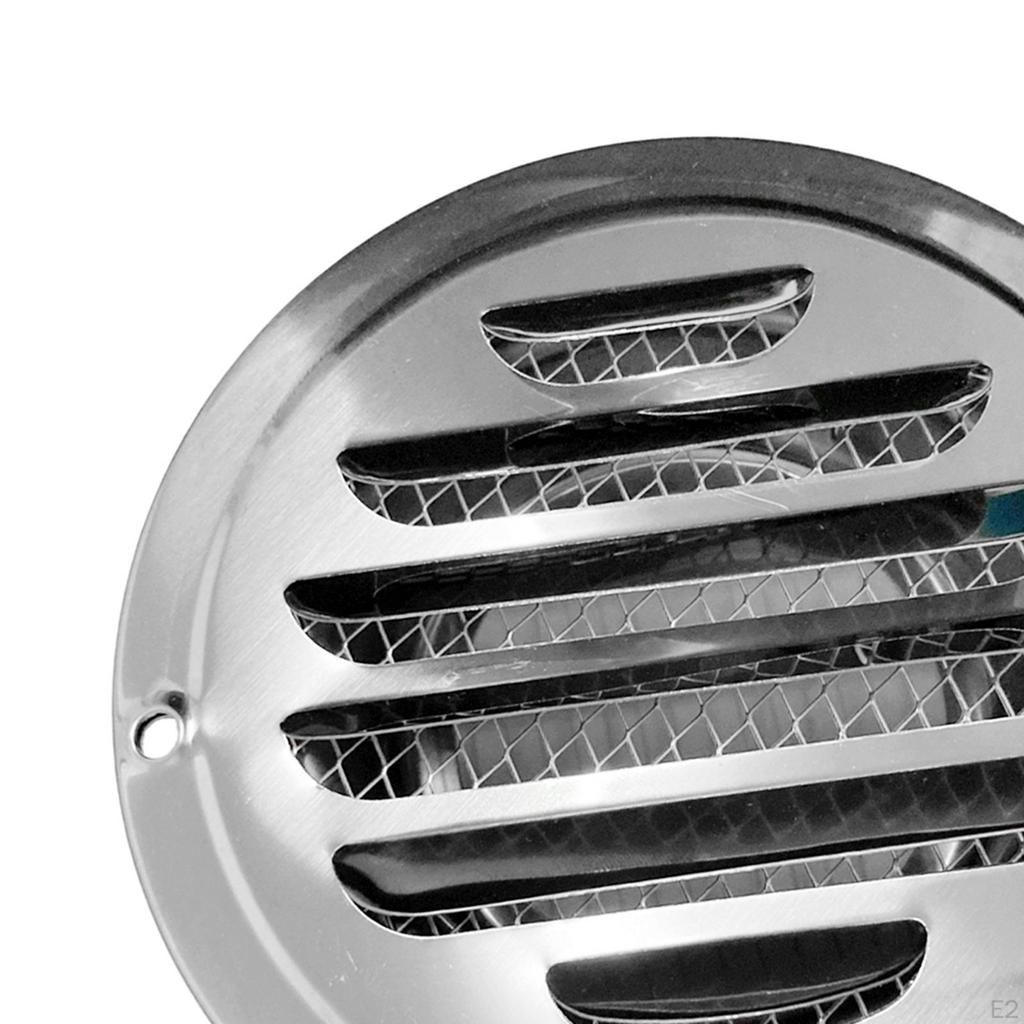 Louvered Grille Cover Vent Hood Stainless Steel Grilles Flat Ducting Ventilati External Wall