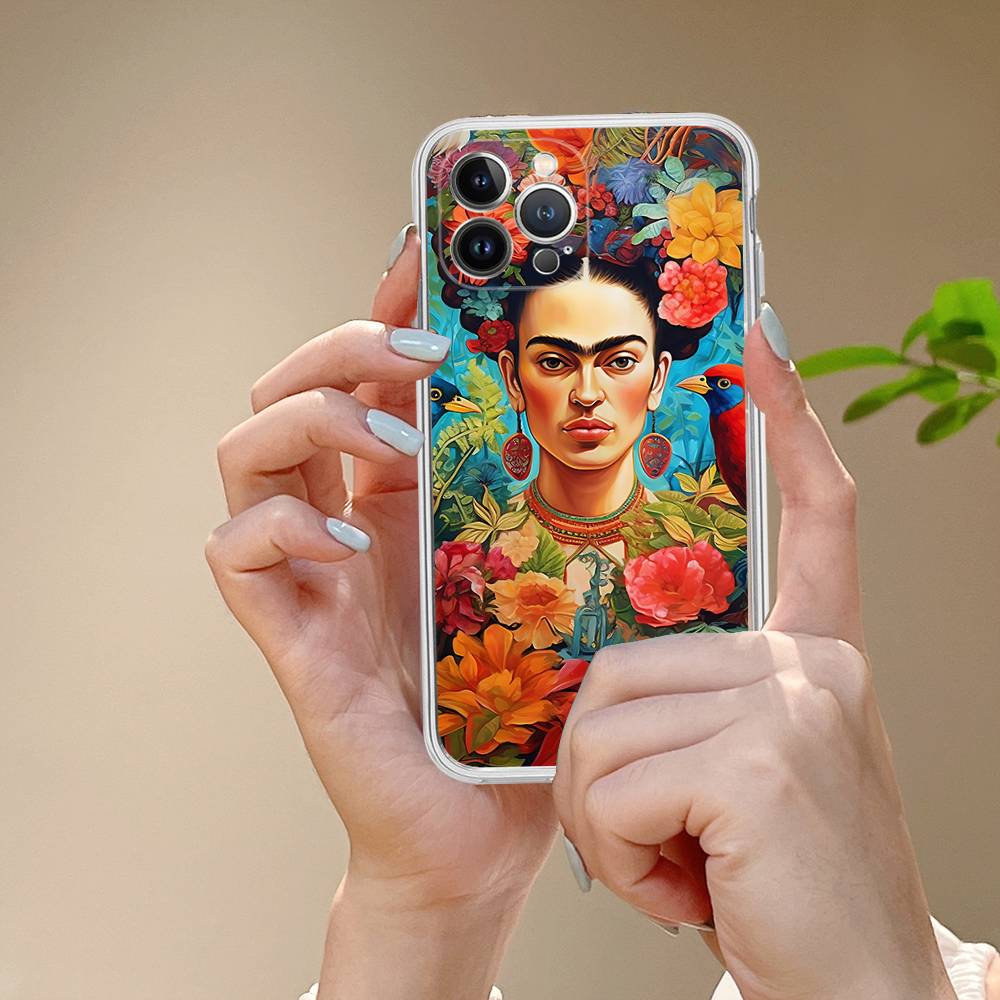 Fashion F-Frida K-KahlosS Phone Case For IPhone 11 13 16 12 17 14 15 Pro Max Plus Soft Clear Back Cover Coque