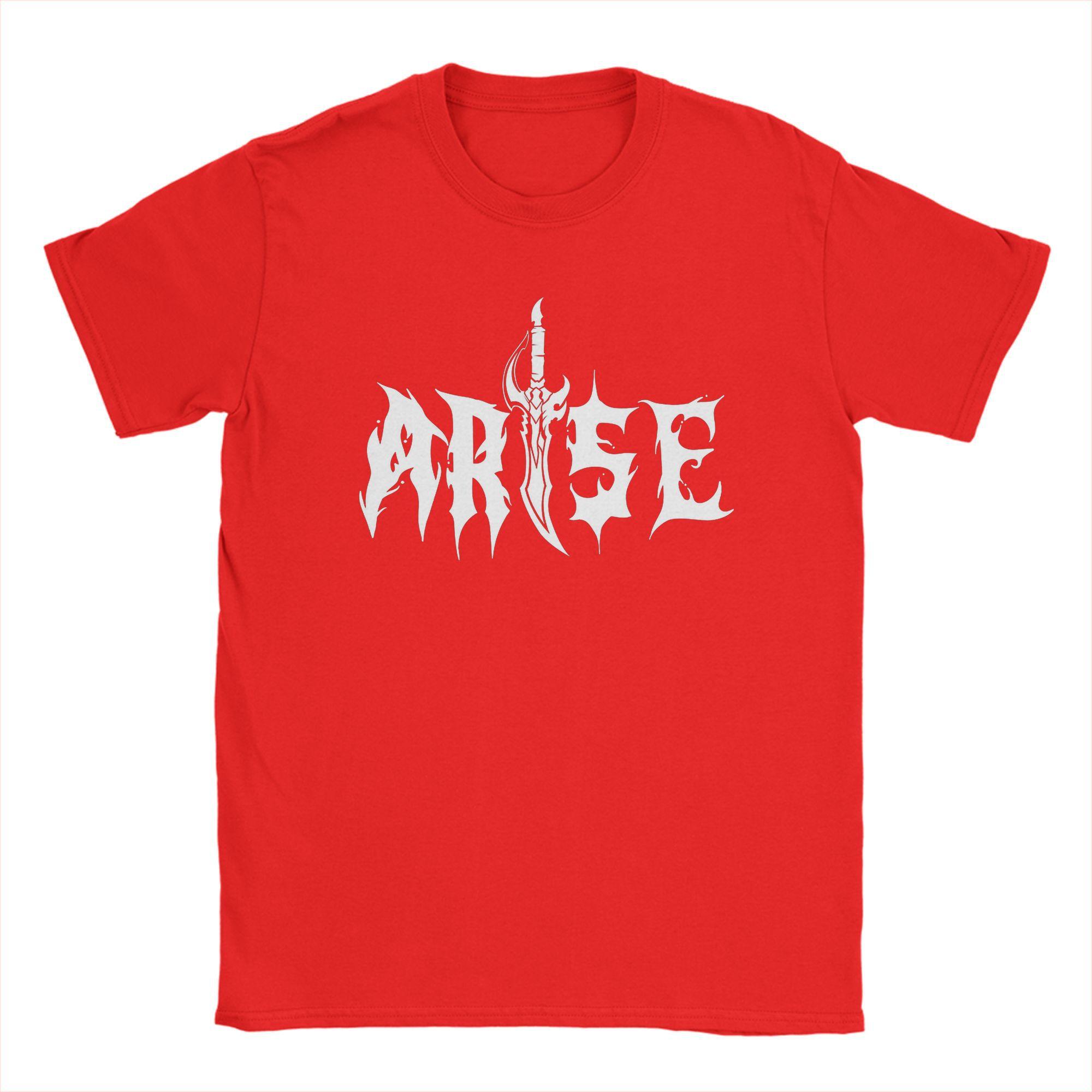 

Men T-Shirt ARISE! 005 Solo Leveling Sung Jinwoo Novelty Cotton Tees Short Sleeve T Shirts Round Neck Clothing Gift Idea S