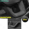 Steering Wheel Strip Panel Cover Trim For Honda CR-V CRV -2024 Black Suede