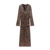 European & American Style Autumn 2025 High-Quality Sequined Waist-Cinched Dress