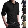 Men Shirt Super Soft Wear Resistant Cotton Blend Men All-Match Shirt Summer Apparel for Male