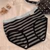 Slip a triangolo da donna per primavera e autunno, in cotone vintage, con cavallo esteso, antibatterici, a vita media