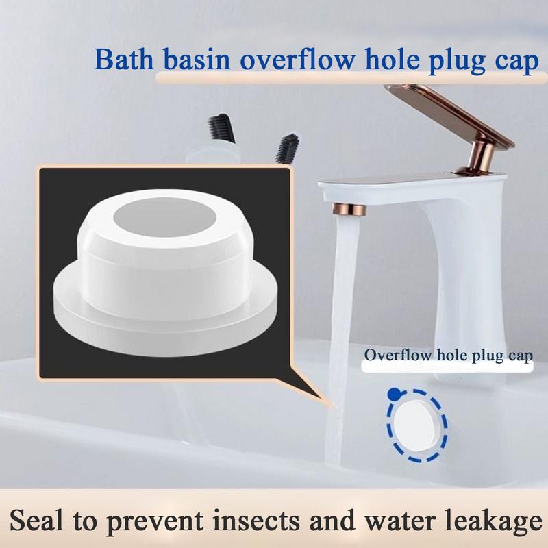 1pc Bathroom Rubber Wash Basin Overflow Ring Kitchen Sink Washbasin Drain Seal Stopper Bathtub Drain Cap Plug Accessories