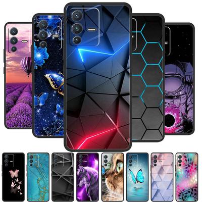 Do vivo V23 5G Etui V2130 Miękki Silikonowy Pokrowiec TPU Na Telefon Do vivo V23 5G Etui Czarny Zderzak V 23 Funda dla vivoV23 Coque Shell