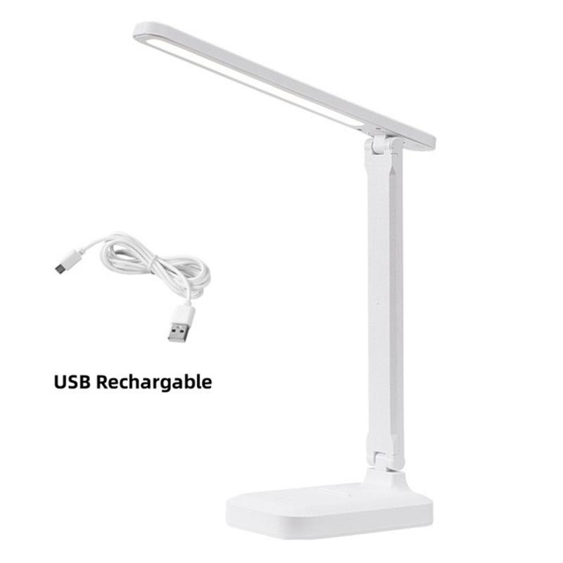 Eye Protection Touch USB Charge 3 Color Dimmable Touch Foldable Desk Lamp Night Light Adjustable Desk Lamp For Reading Study