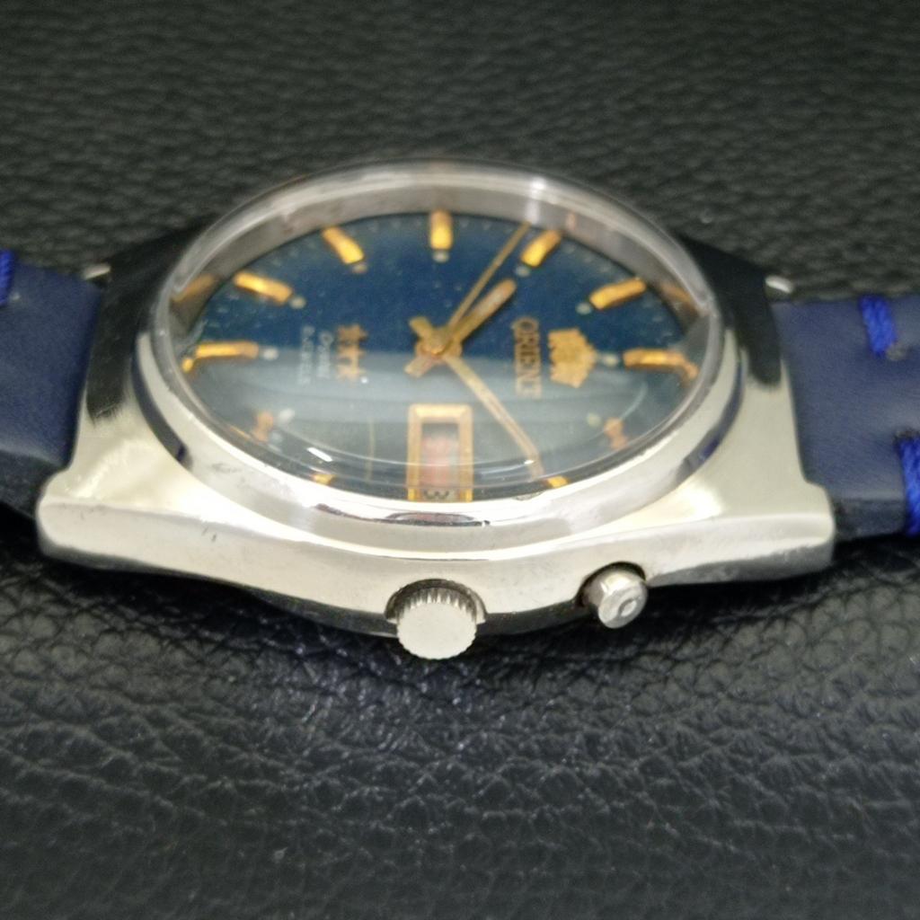 VINTAGE ORIENT CRYSTAL AUTOMATIC 46941 JAPAN MENS ORIGINAL DIAL WATCH A700717-5 R204-a700717