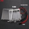JCD 1pcs 3V 4.5V 6V AA Terminal Wire Transparent Battery Box with Cover Switch Male/Female Connector DIY Craft Model Accessories