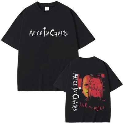 Ροκ Μπάντα Alice in Chains Jar of Flies Άλμπουμ T-shirt Καλοκαιρινό Ανδρικό Γυναικείο Vintage Casual Βαμβακερά T-shirts Unisex Μόδα Streetwear