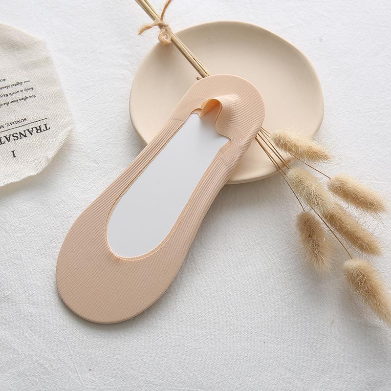 

Женские носки-лодочки из ледяного шелка, невидимые, противоскользящие - Дышащие, Тонкие, Произвольно отрезаемые, С мелким вырезом, Летний стиль Socks Only, No Packaging