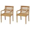 Day and Night - Day and Night Batavia Chairs 2 Units Solid Teak Wood