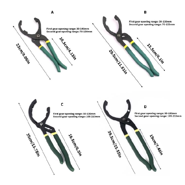 Oil Filter Tool Steel Construction Slip Resistant Handle Effortless Oil Filter Removal Plier For Multiple Vehicles
