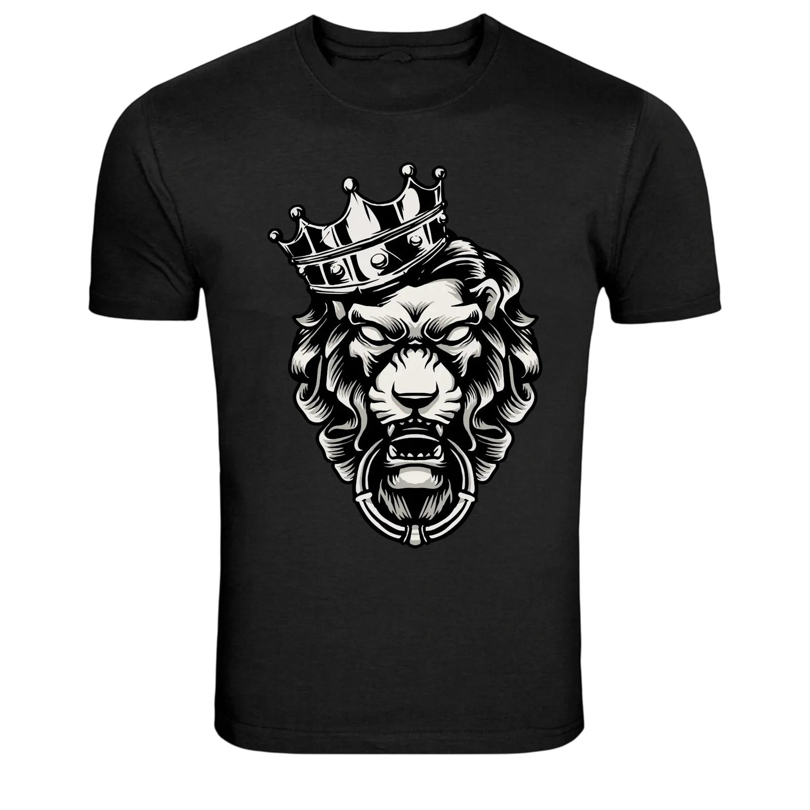 King Lion Crown Royal Beast Graphic T-Shirt 2XL