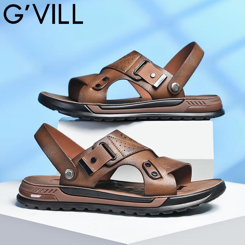 Men s Casual Leather Beach Sandals L