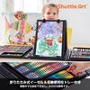 Shuttle Art Art Set with Colored Solid Coloring Watercolor Pencil Palette and Portable Storage Portable Educational Gift for Preschool and Elementary